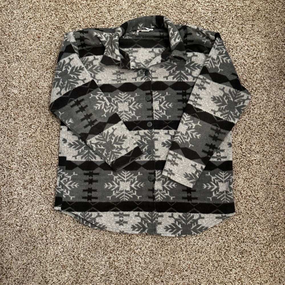 Vintage fleece button up